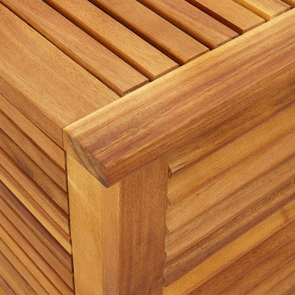 vidaXL Boîte de rangement de jardin persiennes 60x50x56cm bois acacia