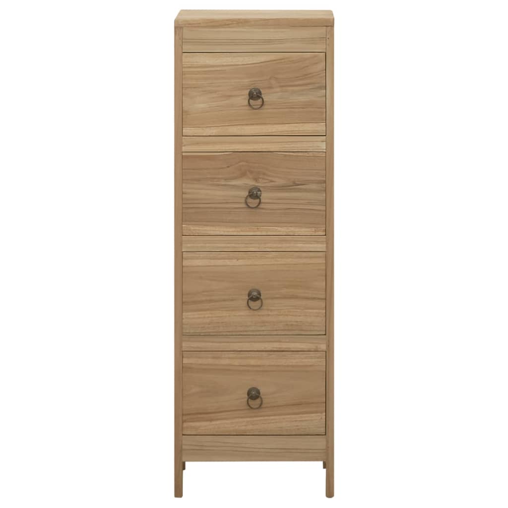 vidaXL Commode 30x30x90 cm Bois massif de teck