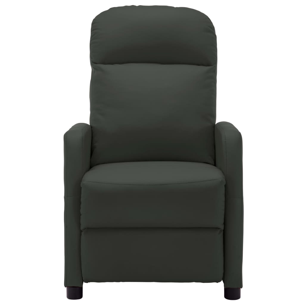 vidaXL Fauteuil inclinable électrique anthracite similicuir