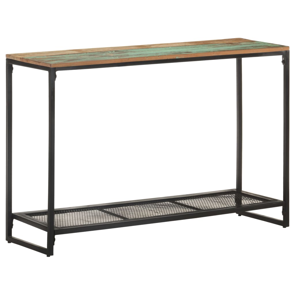 vidaXL Table console 110x35x75 cm Bois de récupération massif