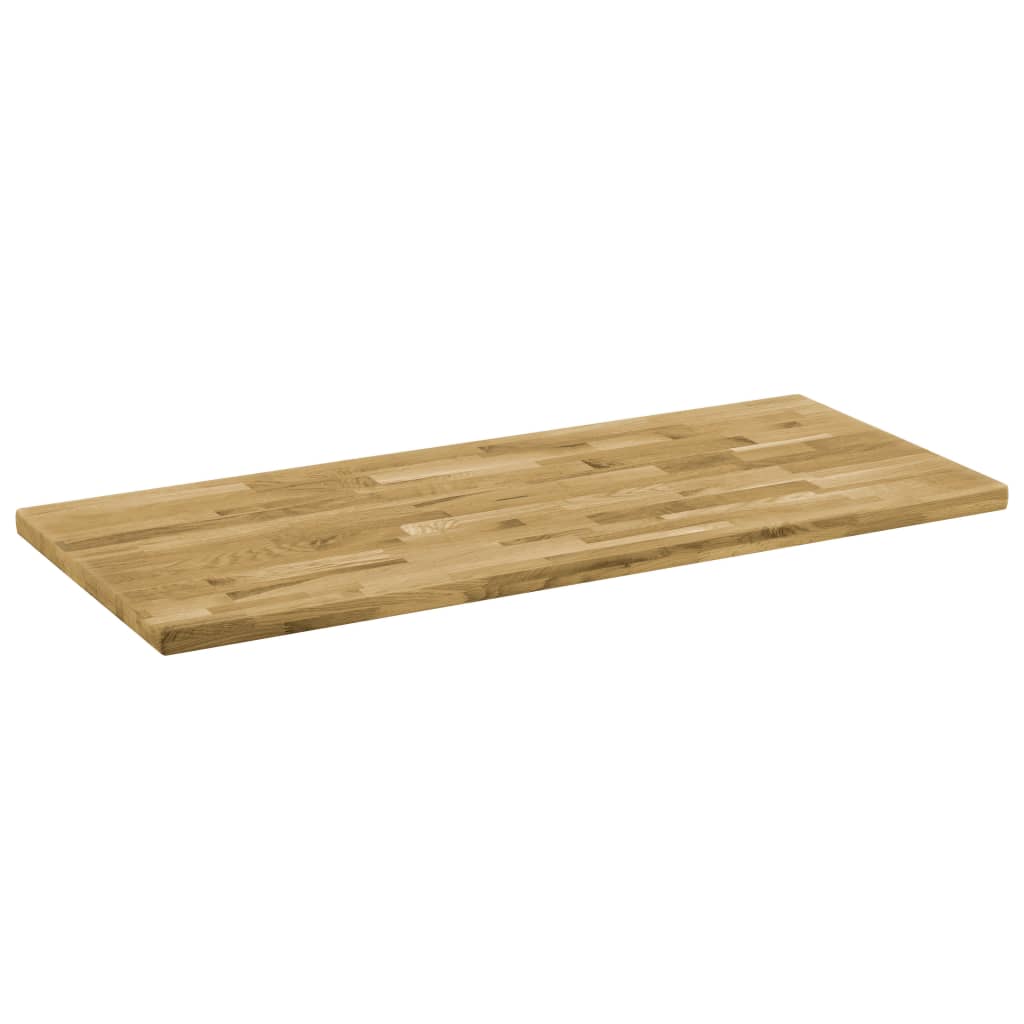 vidaXL Dessus de table Bois de chêne Rectangulaire 44 mm 140x60 cm