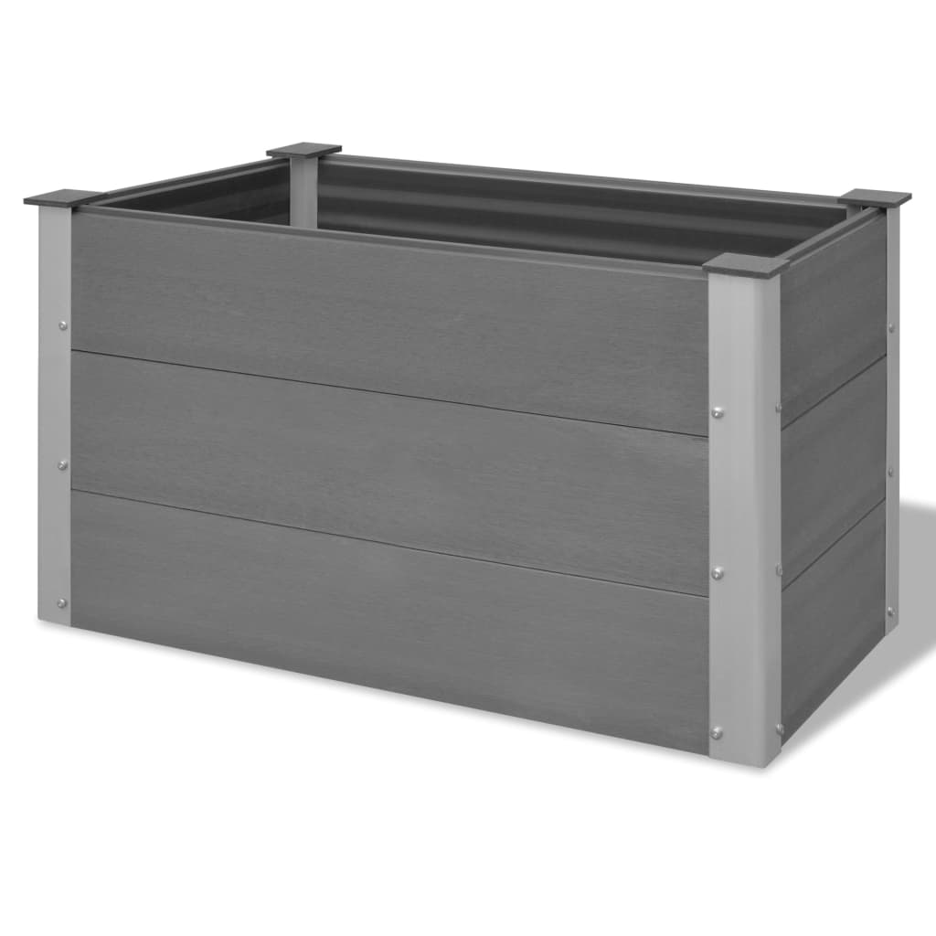 vidaXL Lit surélevé de jardin WPC 100 x 50 x 54 cm Gris