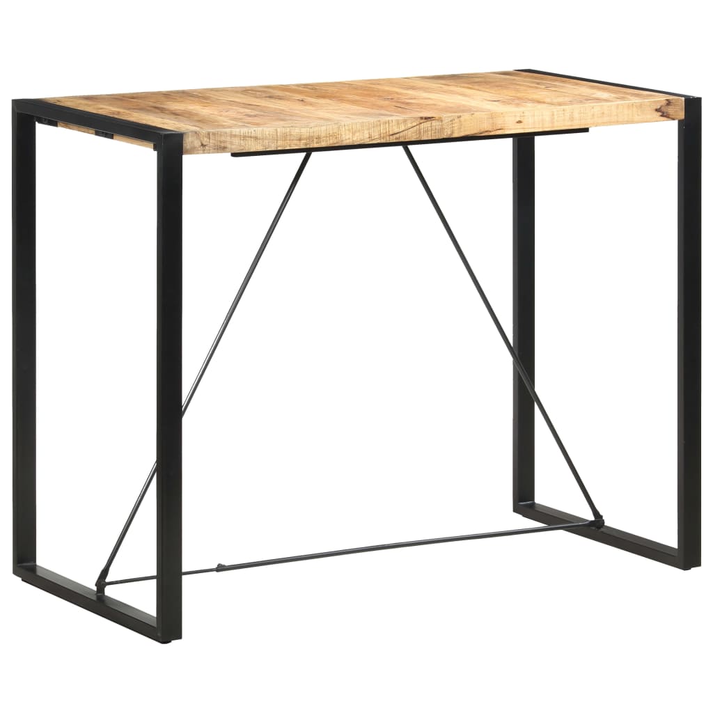 vidaXL Table de bar 140x70x110 cm Bois de manguier massif