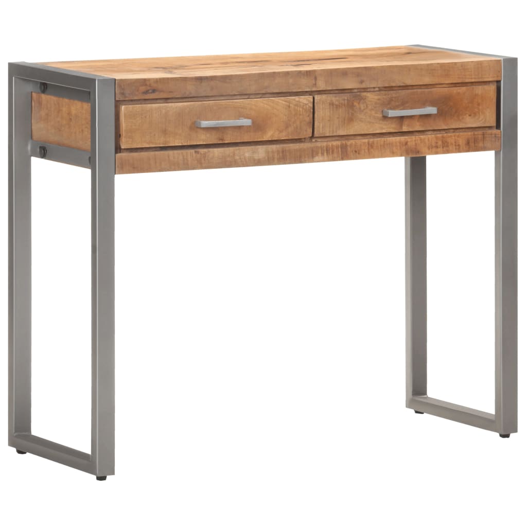 vidaXL Table console 95x35x75 cm Bois de manguier massif