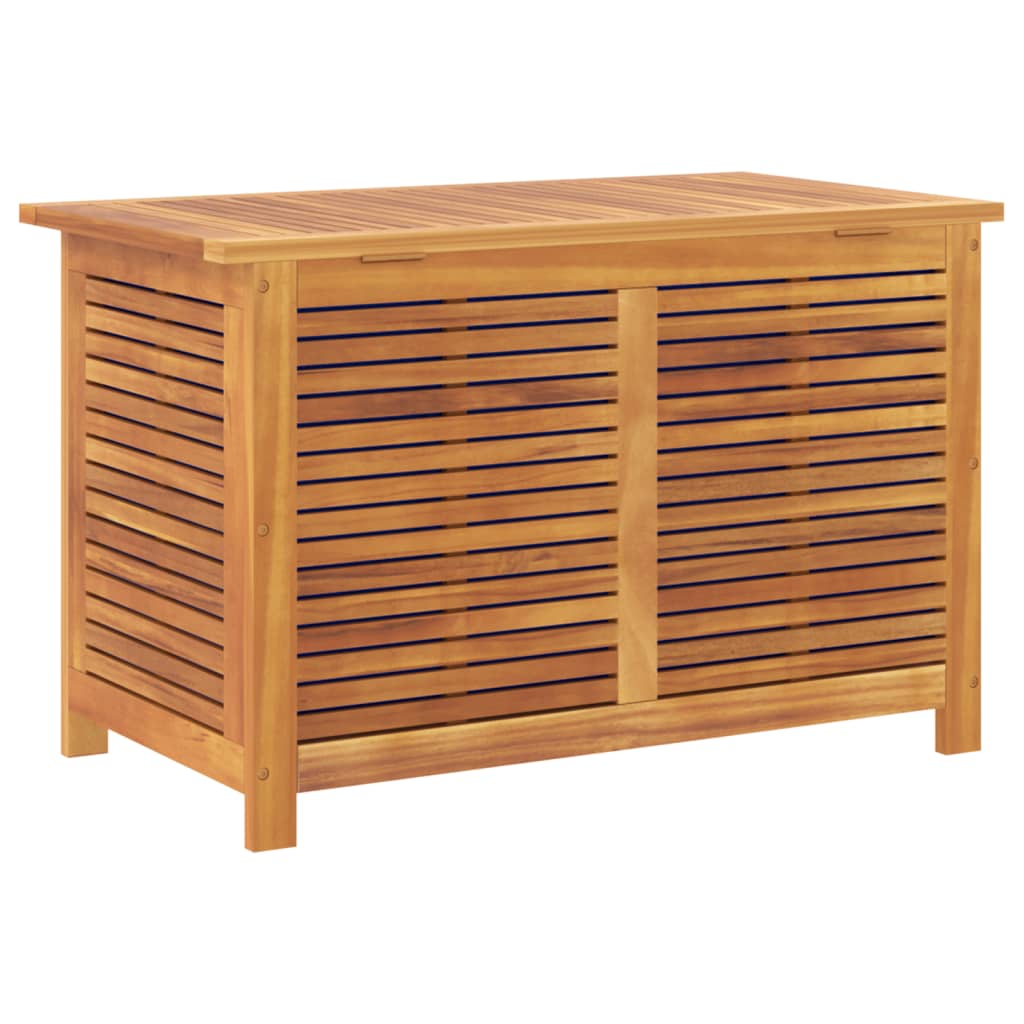 vidaXL Boîte de rangement de jardin persiennes 90x50x56 cm bois acacia