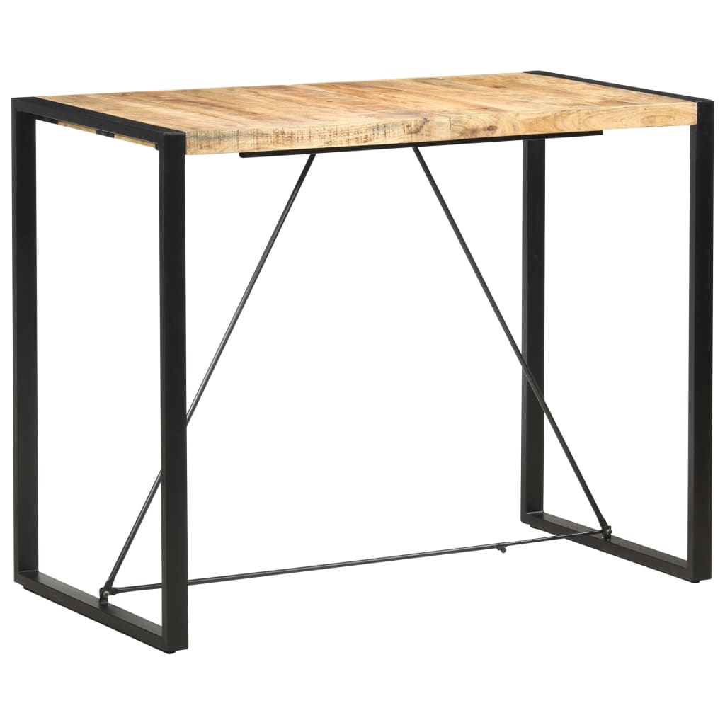 vidaXL Table de bar 140x70x110 cm Bois de manguier massif