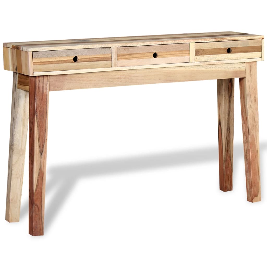 vidaXL Table console Bois de récupération massif