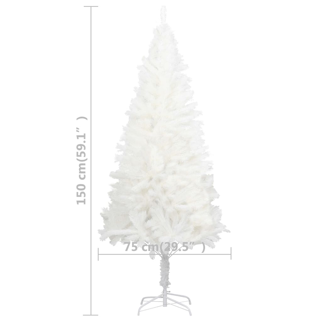 vidaXL Arbre de Noël artificiel aiguilles réalistes 150 cm vert