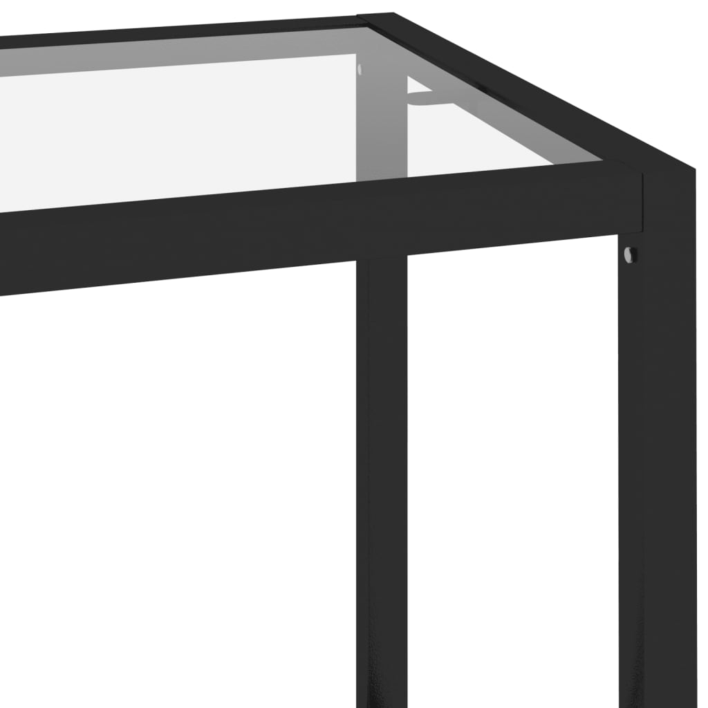 vidaXL Étagère transparent 100x36x90 cm verre trempé