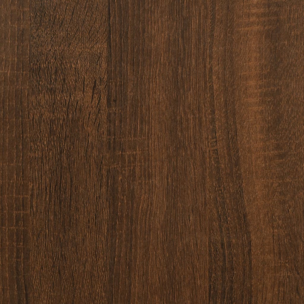 vidaXL Table basse chêne marron 87,5x87,5x40 cm bois d'ingénierie