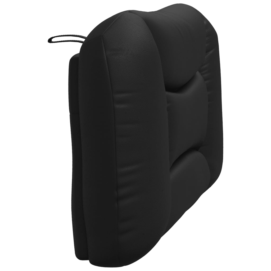 vidaXL Coussin de tête de lit noir 100 cm similicuir