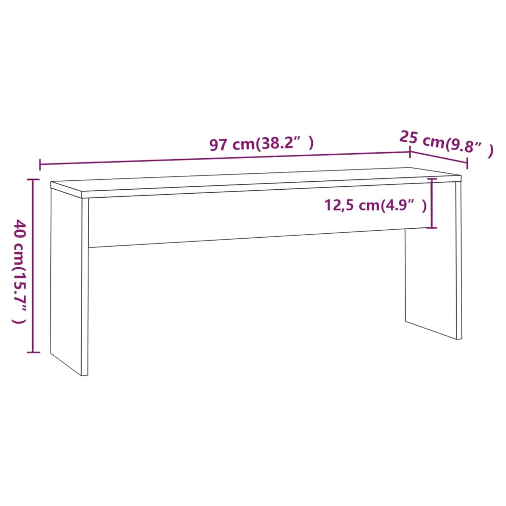 vidaXL Ensemble de salle à manger 3 pcs Sonoma gris Aggloméré