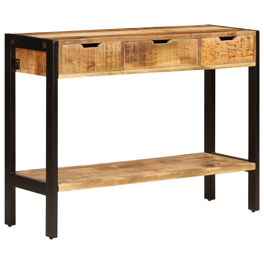 vidaXL Buffet avec 3 tiroirs 110x35x75 cm Bois de manguier massif