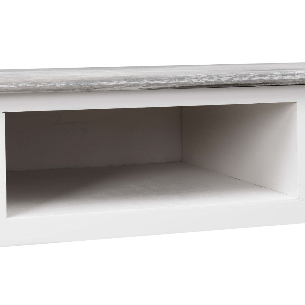 vidaXL Bureau Gris 110x45x76 cm Bois