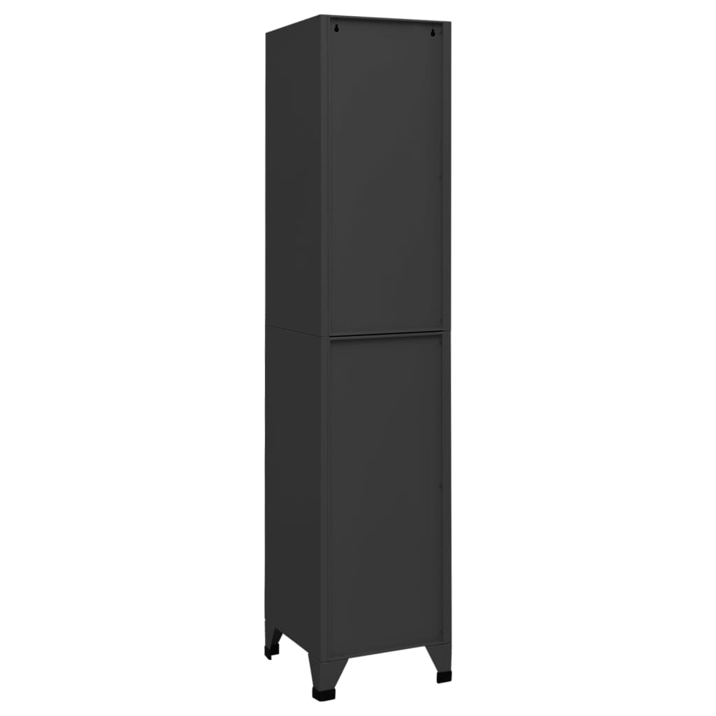 vidaXL Armoire à casiers Anthracite 38x40x180 cm Acier