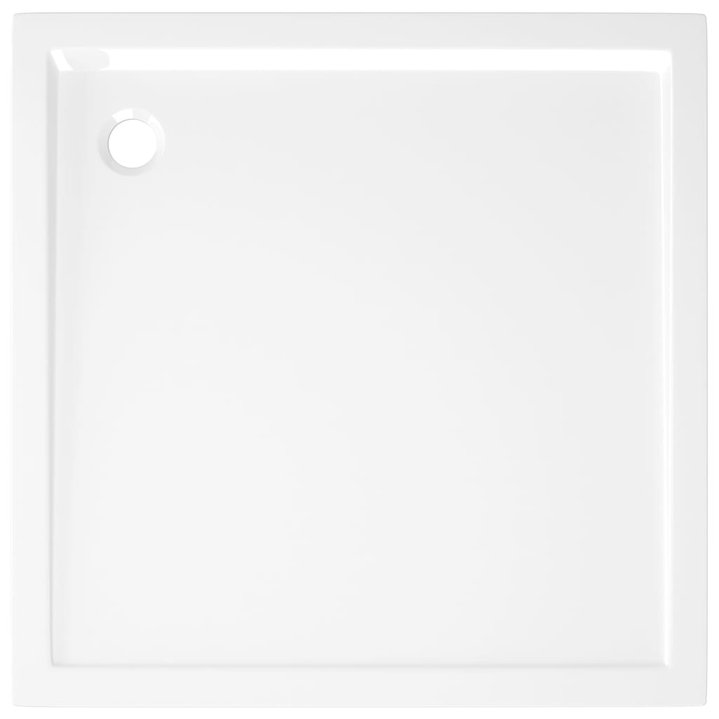 vidaXL Receveur de douche carré ABS Blanc 80x80 cm