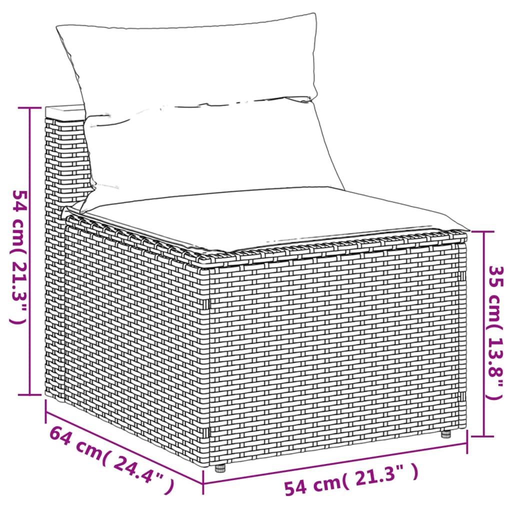 vidaXL Salon de jardin 5 pcs avec coussins noir résine tressée acacia