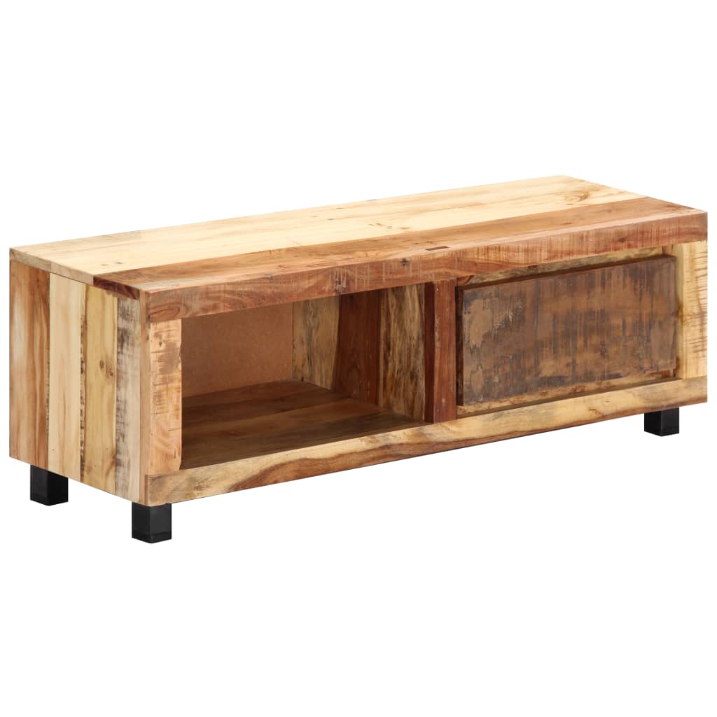 vidaXL Meuble TV 100x30x33 cm Bois de récupération massif