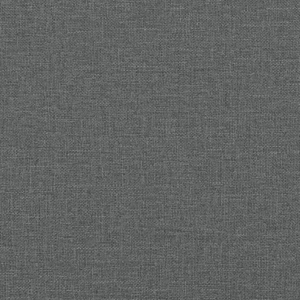 vidaXL Lit de jour avec lit gigogne gris foncé 100x190 cm tissu