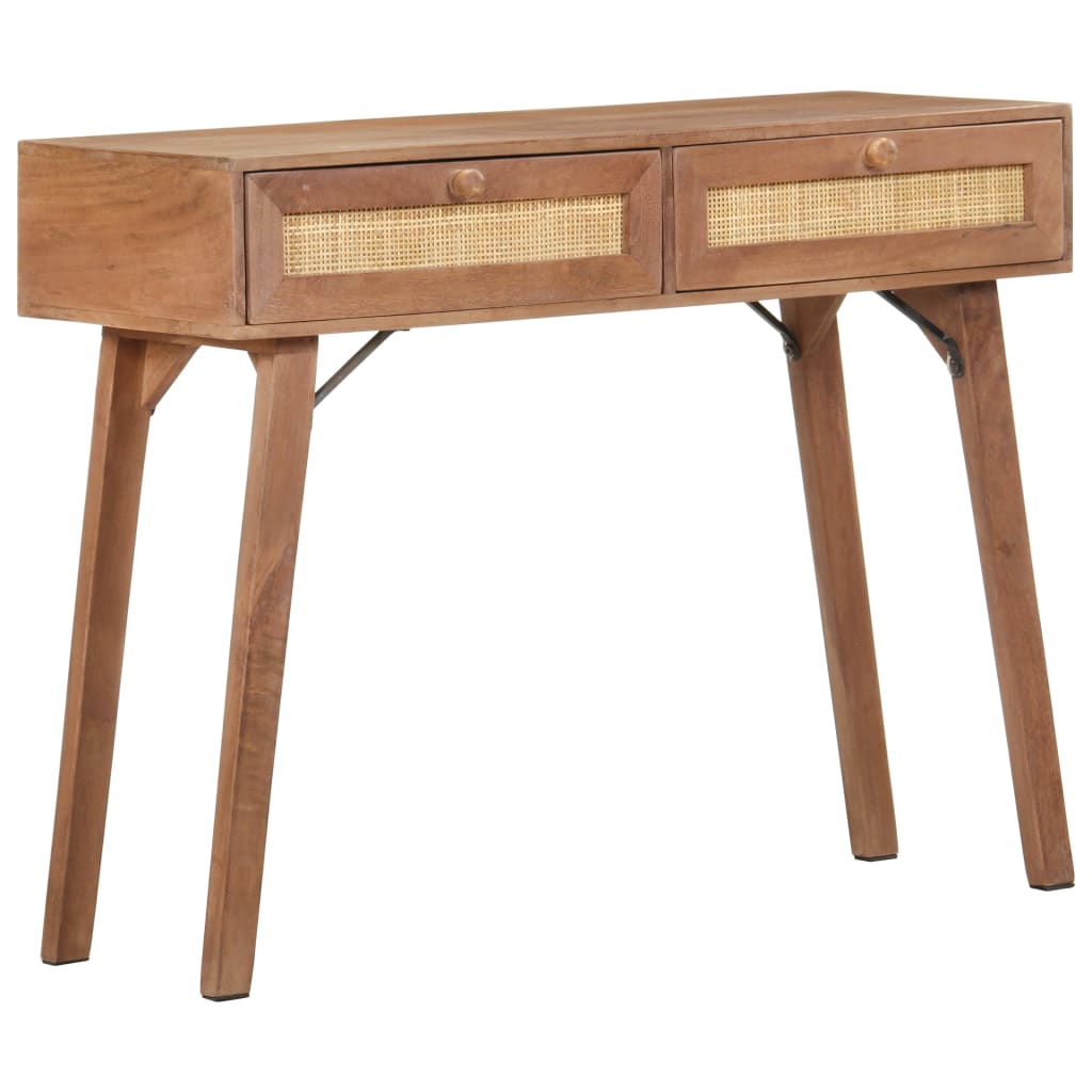 vidaXL Table console 100x35x76 cm Bois de manguier massif