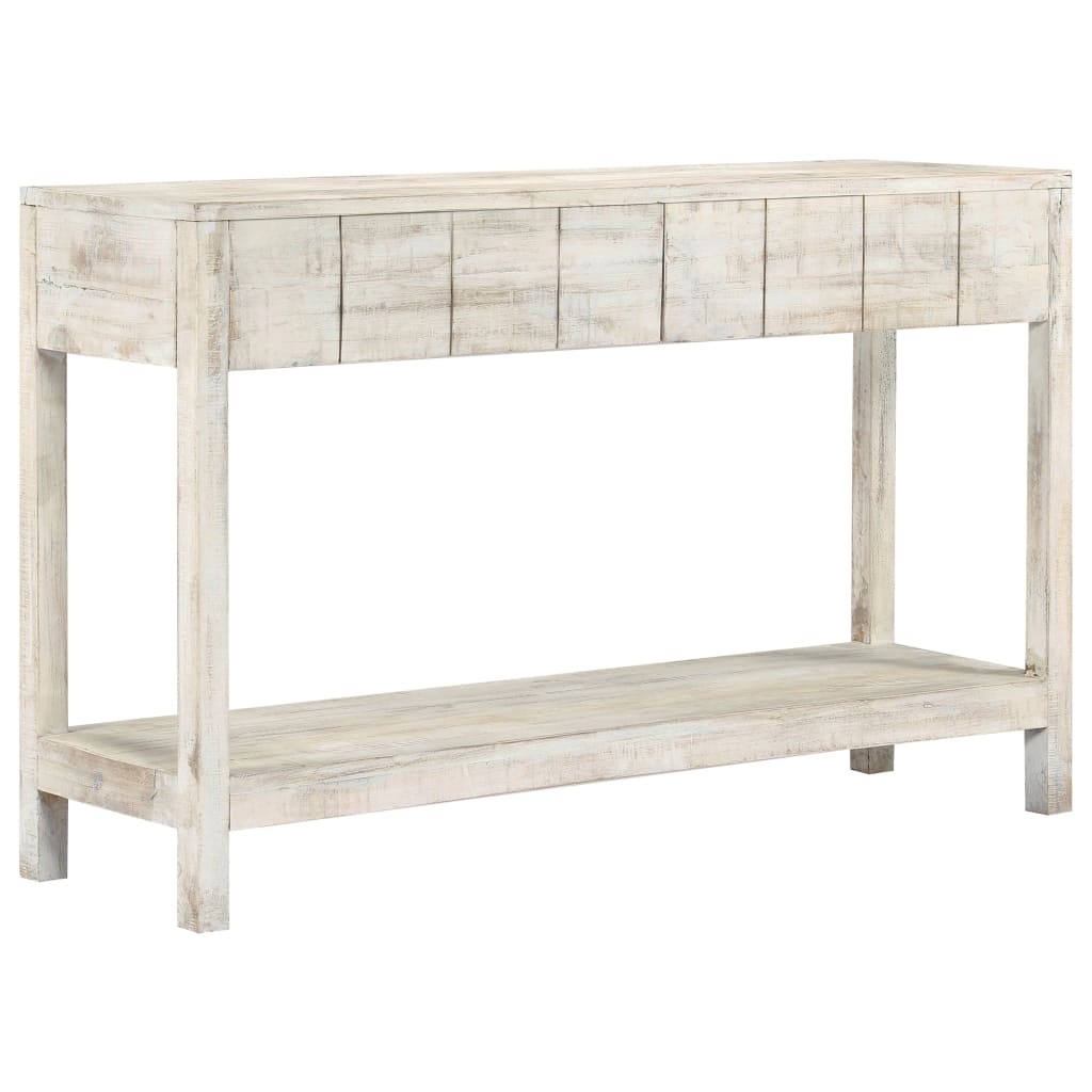 vidaXL Table console 120 x 35 x 75 cm Bois de manguier massif