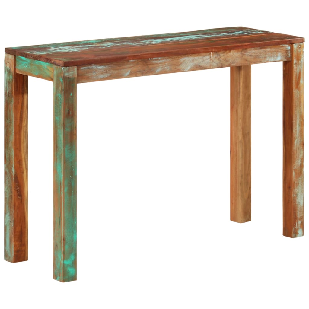 vidaXL Table console 110x35x76 cm Bois de récupération massif