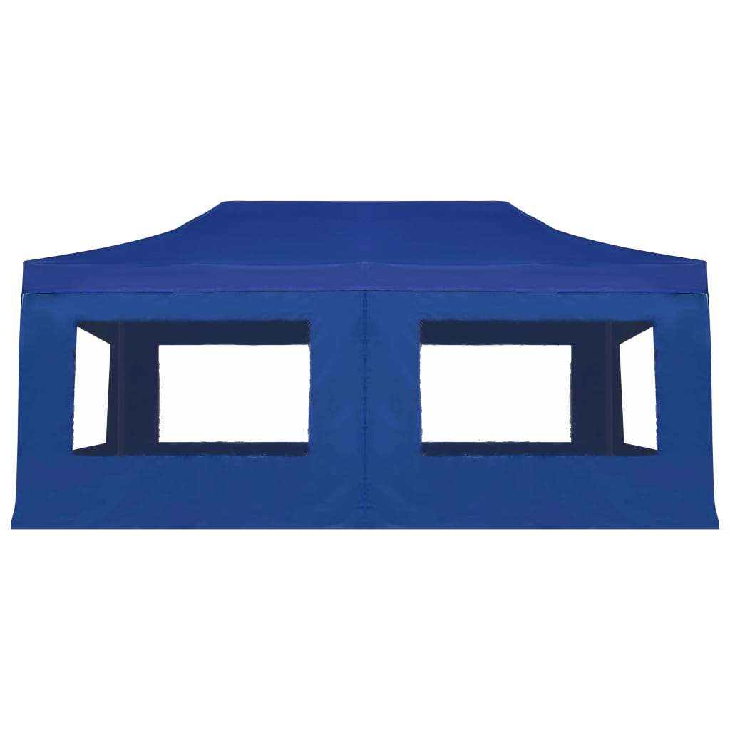 vidaXL Tente de réception pliable avec parois Aluminium 6 x 3 m Bleu