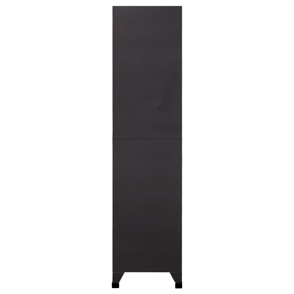 vidaXL Armoire à casiers Anthracite 90x45x180 cm Acier