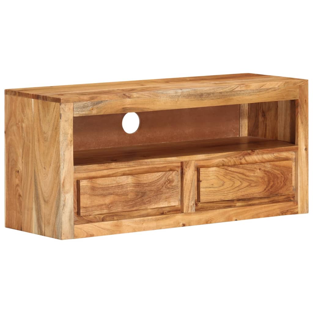 vidaXL Meuble TV 88x30x40 cm Bois d'acacia massif