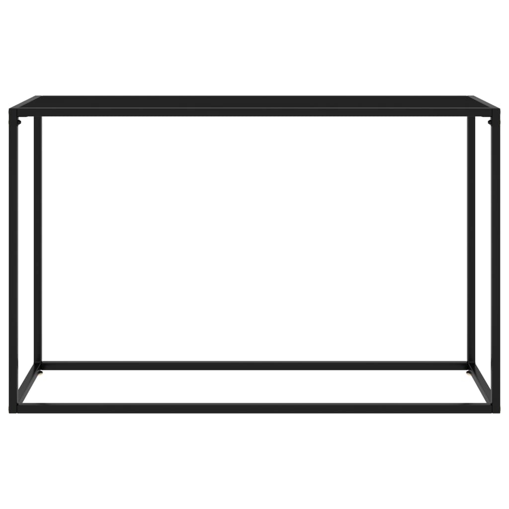 vidaXL Table console Noir 120x35x75 cm Verre trempé