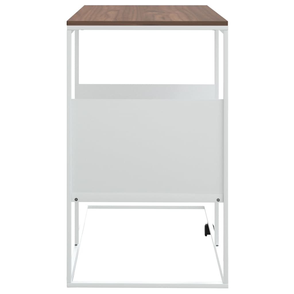 vidaXL Table d'appoint Blanc 55x36x59,5 cm Bois d'ingénierie