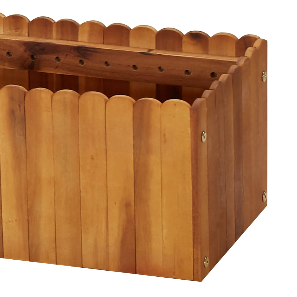 vidaXL Lit surélevé de jardin 200x30x25 cm Bois massif d'acacia