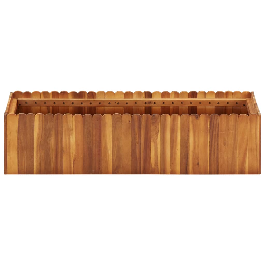 vidaXL Lit surélevé de jardin 100x30x25 cm Bois massif d'acacia