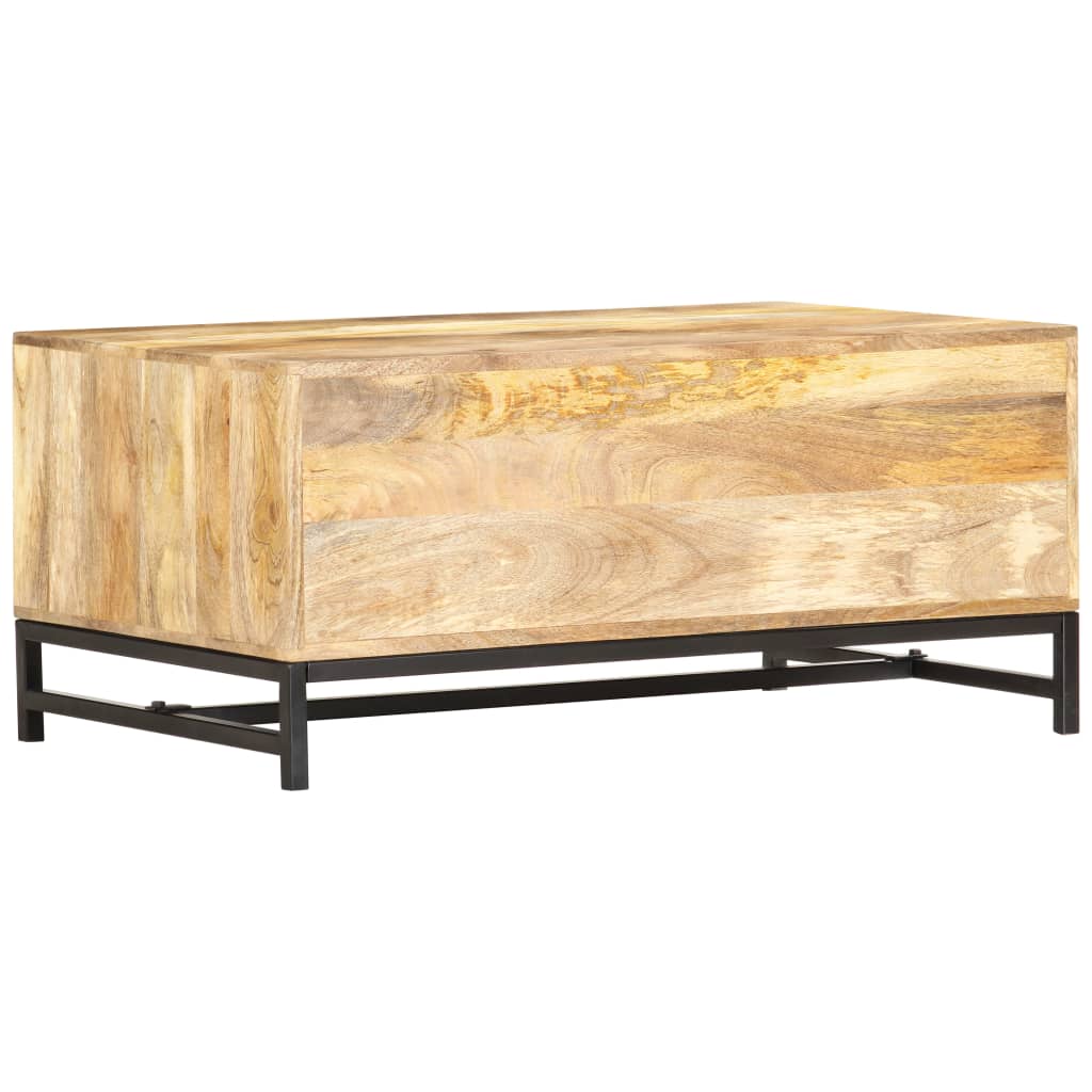 vidaXL Table basse 90x55x40 cm Bois de manguier massif