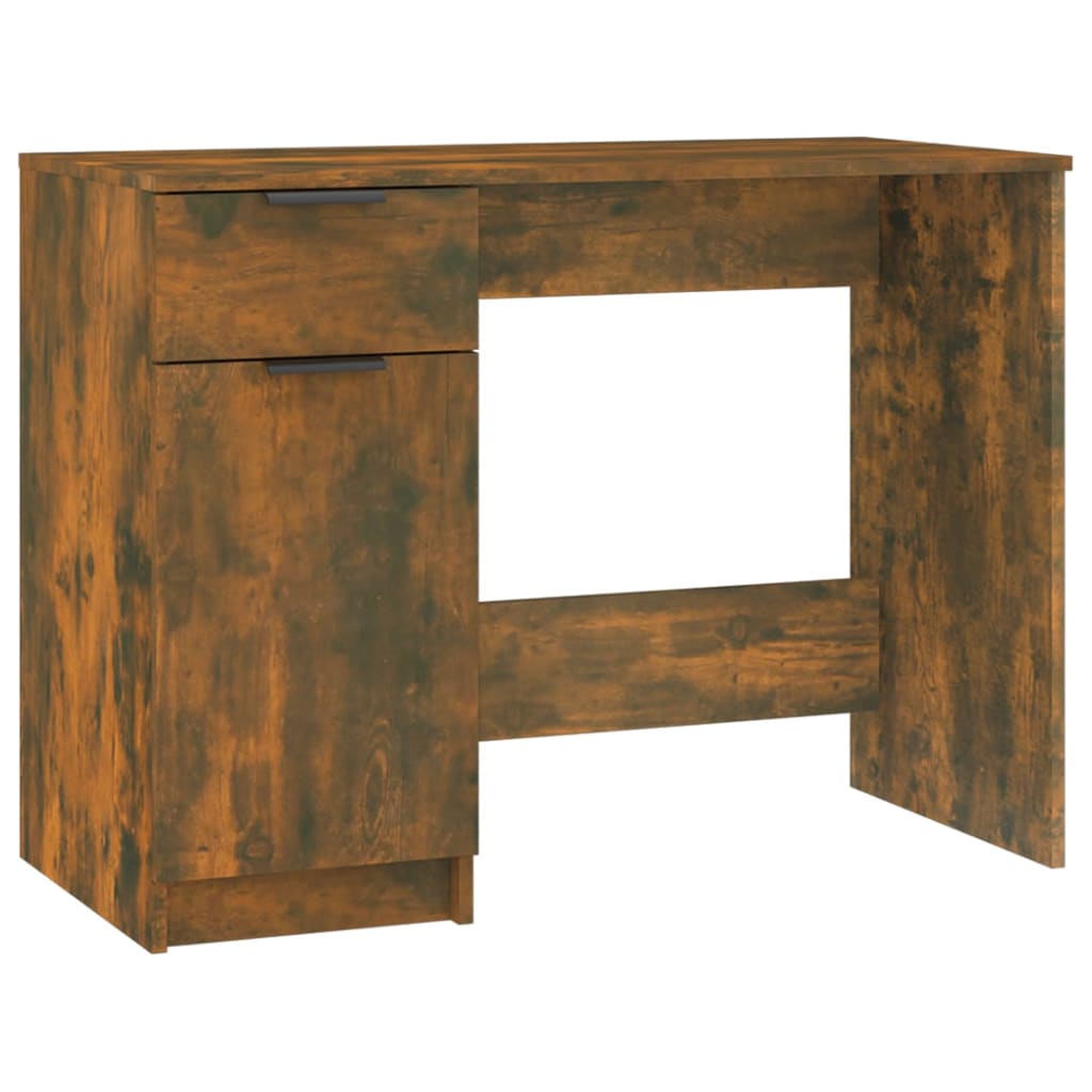 vidaXL Bureau Chêne fumé 100x50x75 cm Bois d'ingénierie