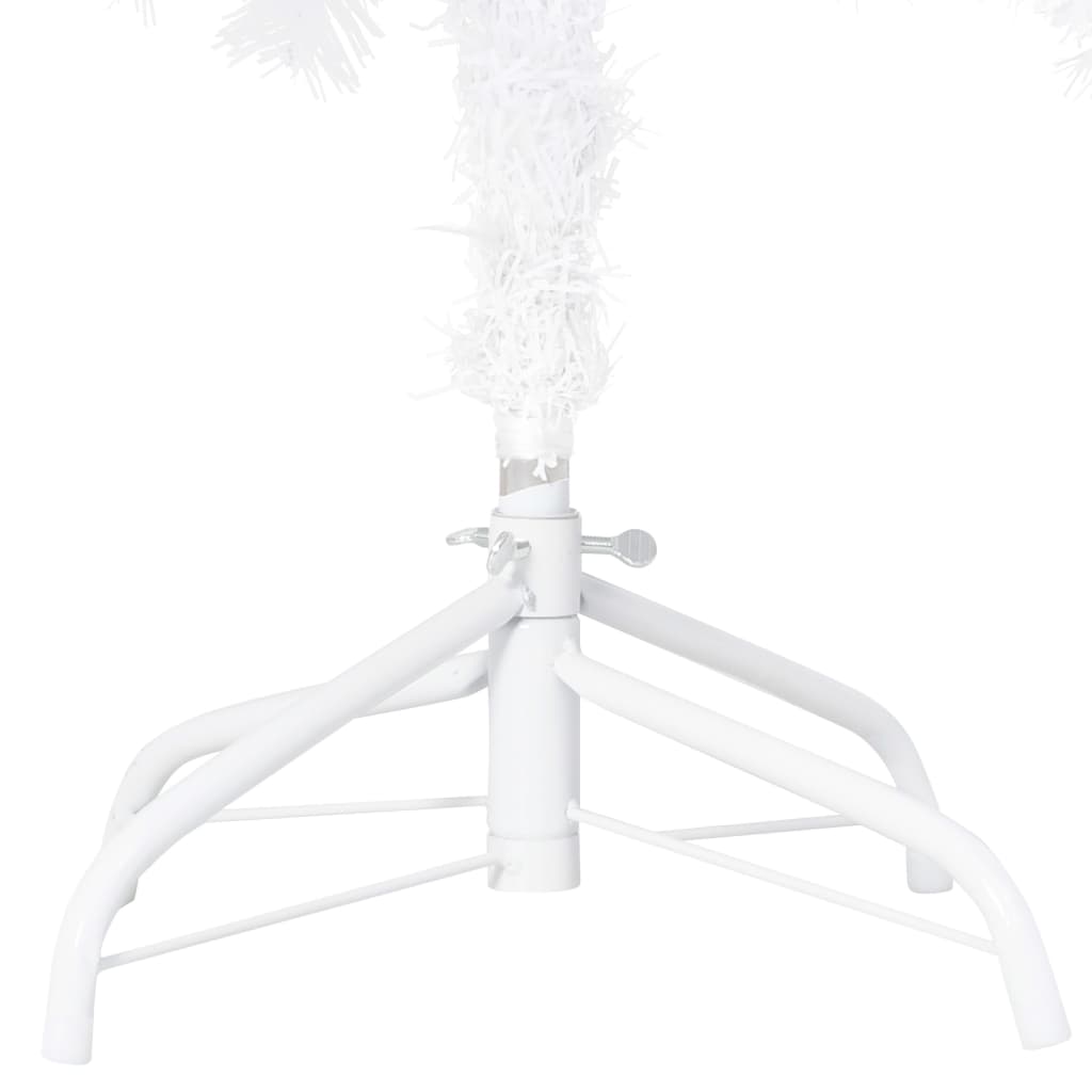 vidaXL Arbre de Noël artificiel pré-éclairé et boules blanc 150 cm PVC