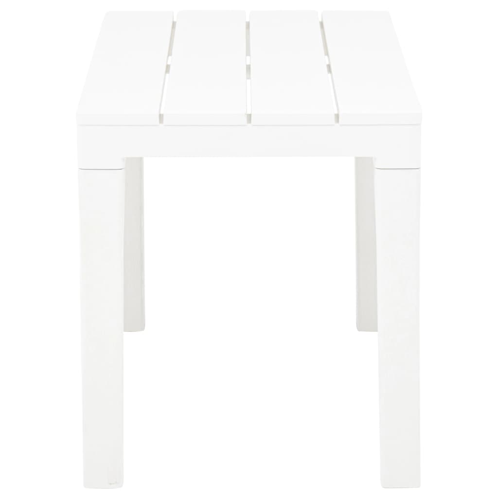 vidaXL Bancs de jardin lot de 2 Blanc Plastique