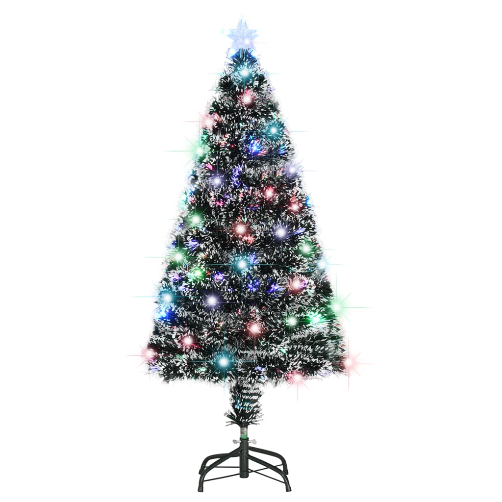 vidaXL Arbre de Noël artificiel et support et LED 120 cm 135 branches