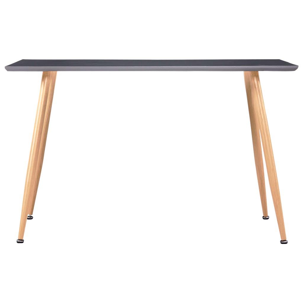 vidaXL Table de salle à manger Gris et chêne 120x60x74 cm MDF