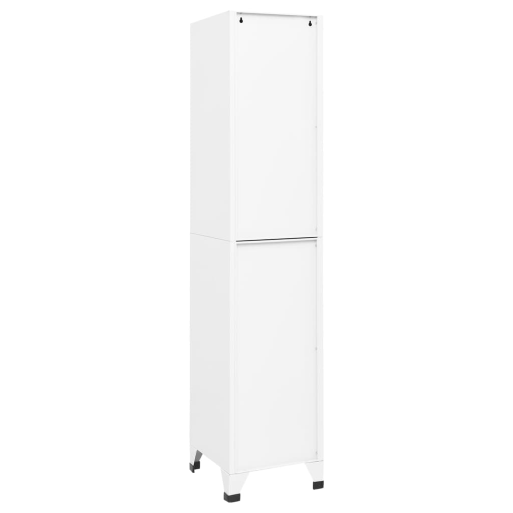 vidaXL Armoire à casiers Blanc 38x40x180 cm Acier