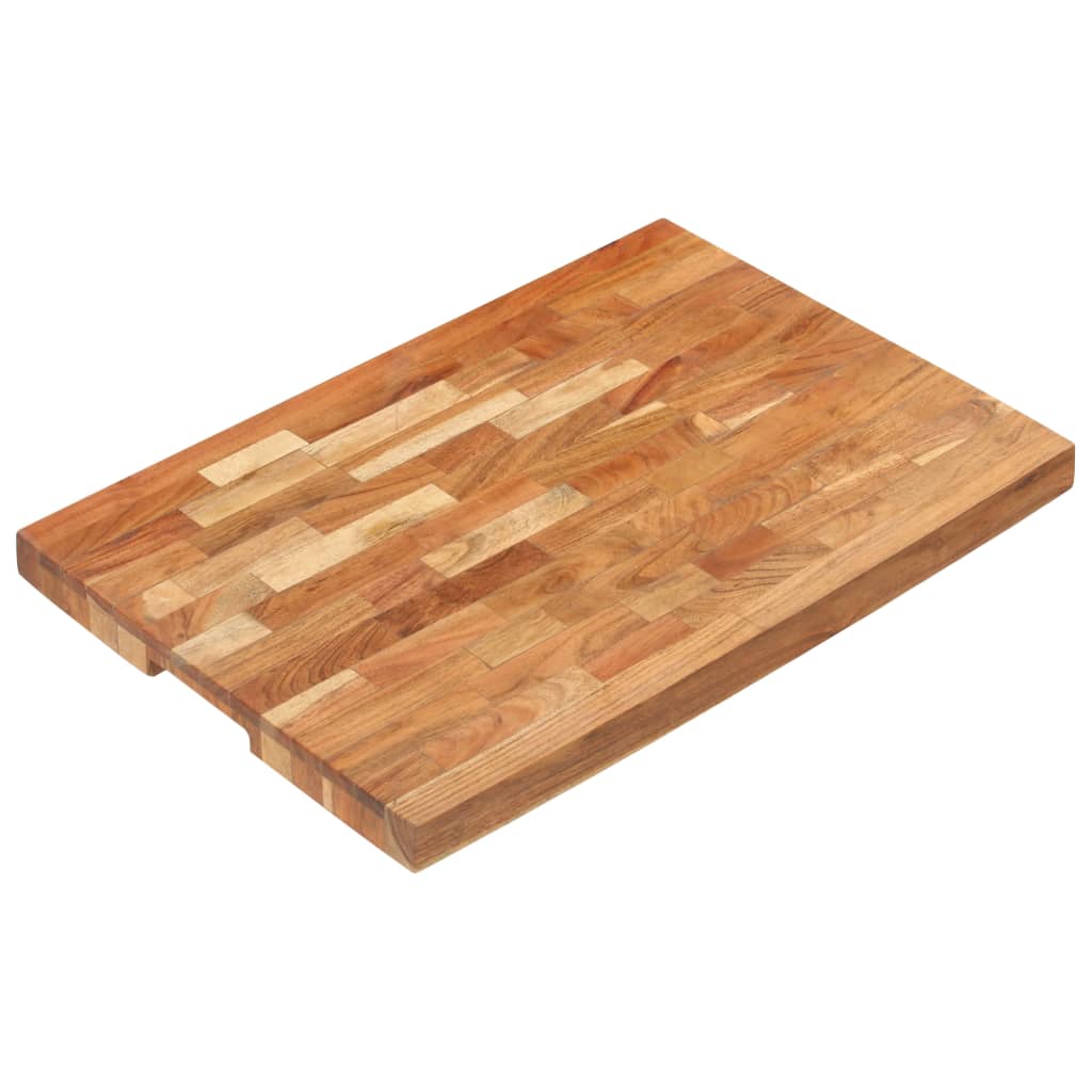 vidaXL Planche à découper 60x40x4 cm Bois d'acacia massif