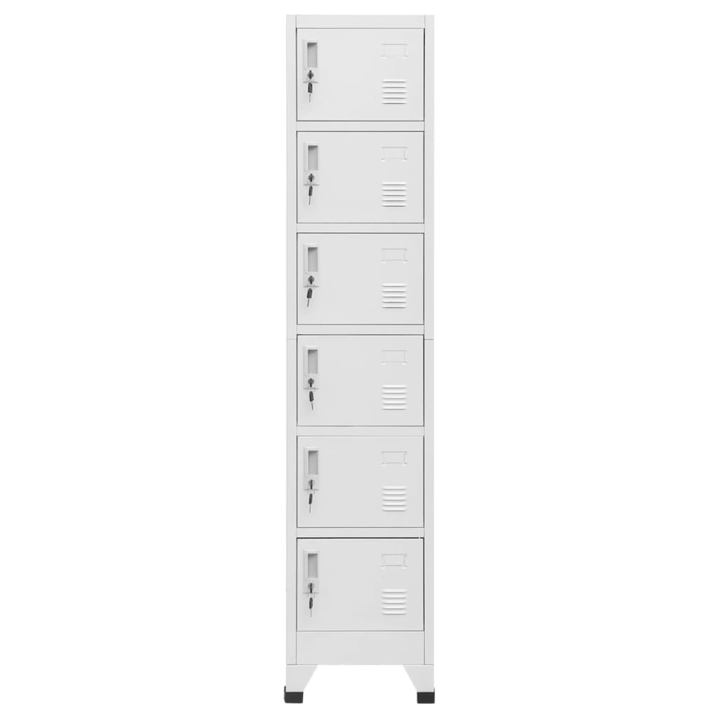 vidaXL Armoire à casiers Gris clair 38x40x180 cm Acier