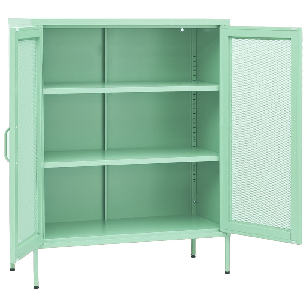 vidaXL Armoire de rangement Vert menthe 80x35x101,5 cm Acier