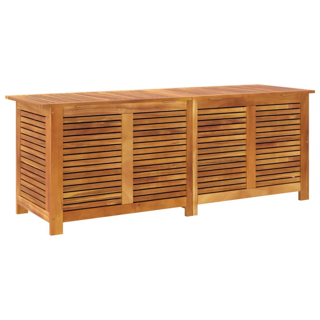 vidaXL Boîte de rangement de jardin persiennes 150x50x56cm bois acacia