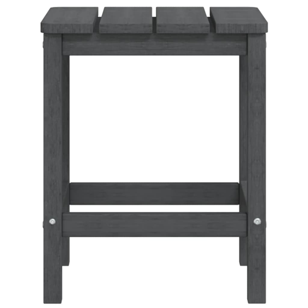 vidaXL Table de jardin Adirondack Anthracite 38x38x46 cm PEHD