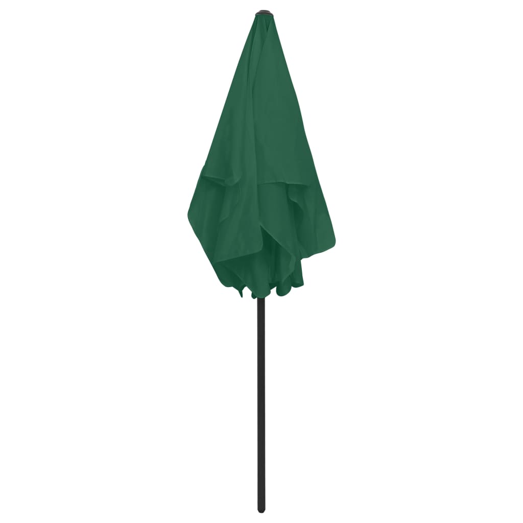 vidaXL Parasol de plage vert 180x120 cm