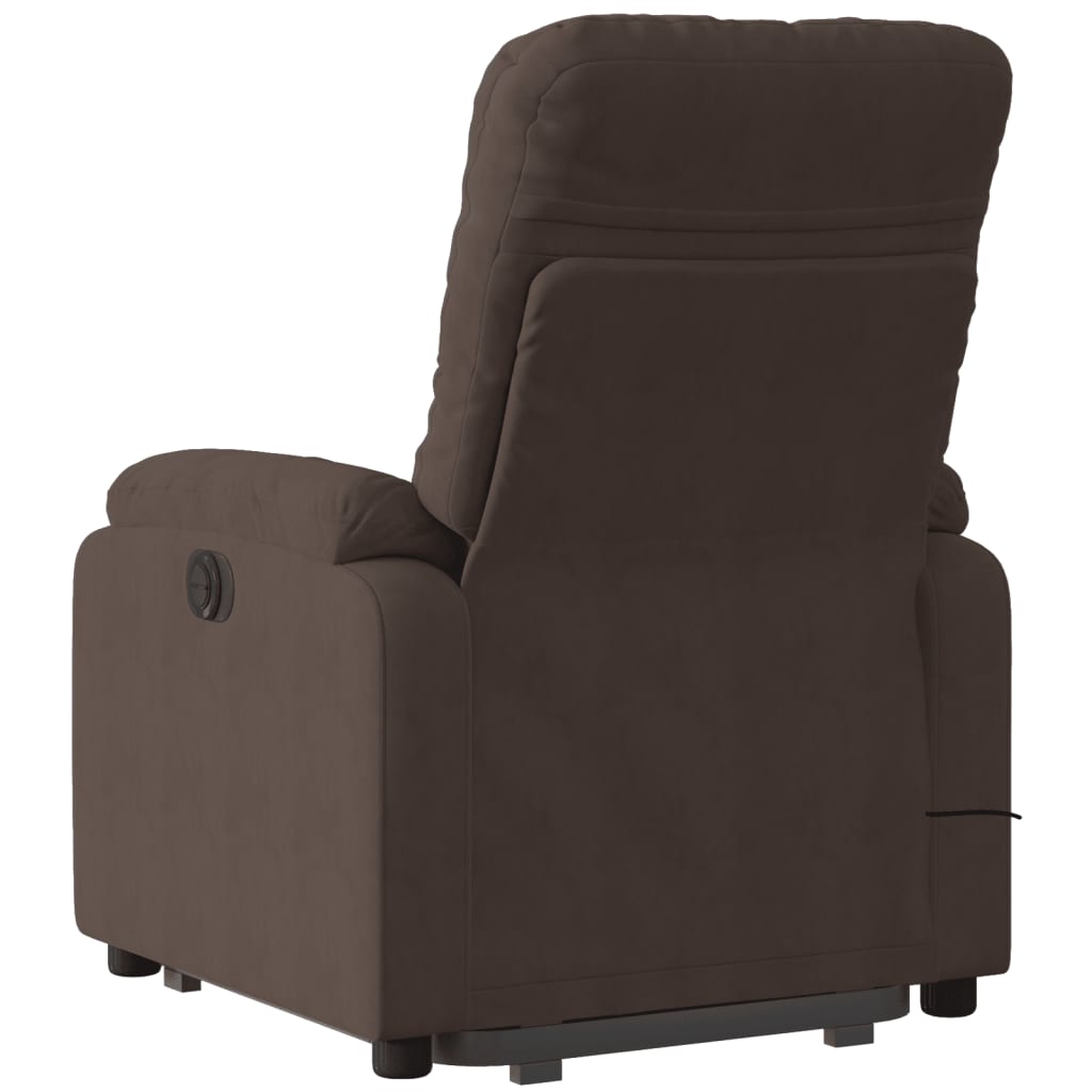 vidaXL Fauteuil inclinable de massage électrique marron