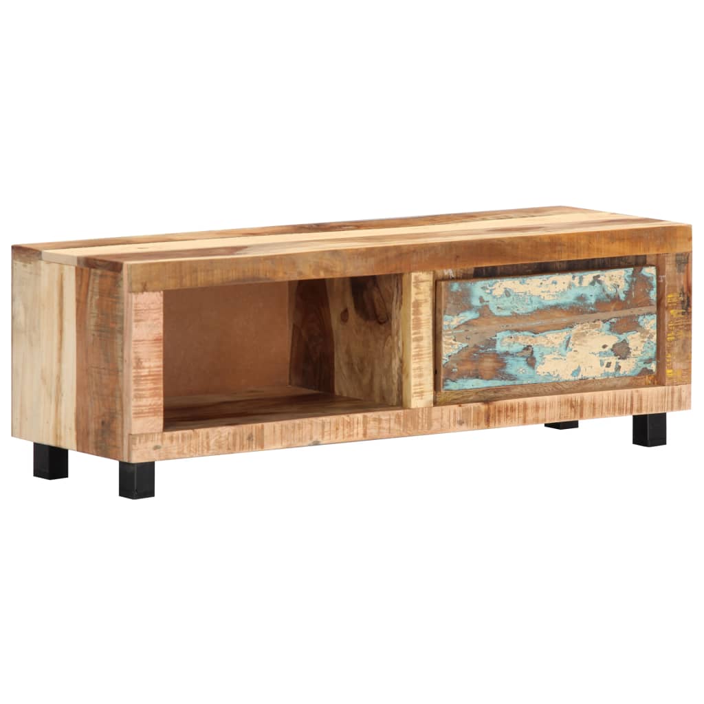 vidaXL Meuble TV 100x30x33 cm Bois de récupération massif