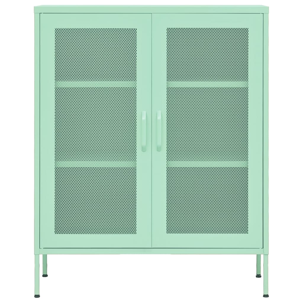 vidaXL Armoire de rangement Vert menthe 80x35x101,5 cm Acier