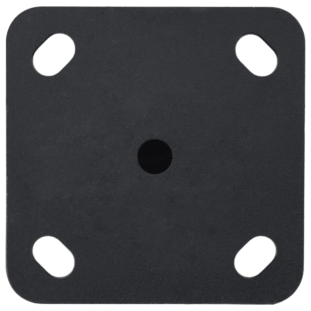 vidaXL Base de parasol pour mât Ø32/34/38 mm noir mat acier